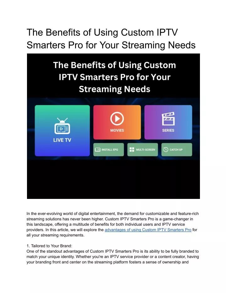 Benefits of Using IPTV Subscription Services